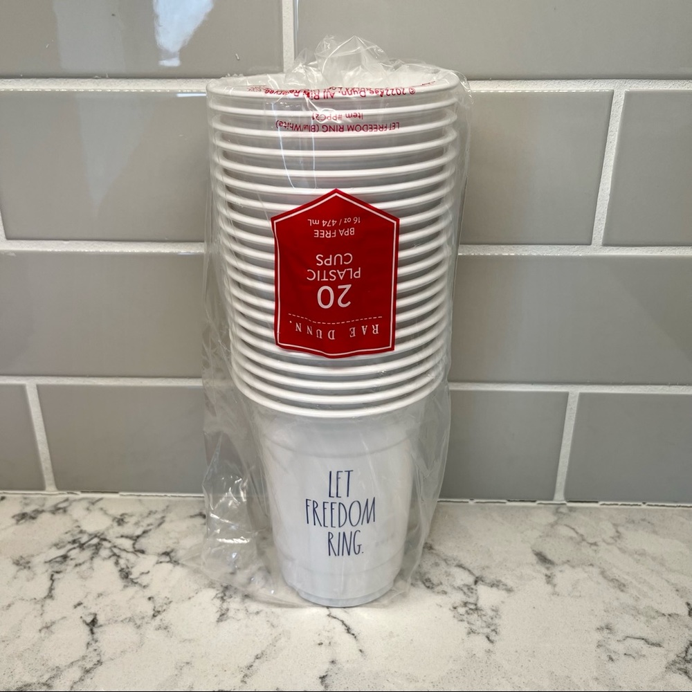 Rae Dunn Plastic Cups